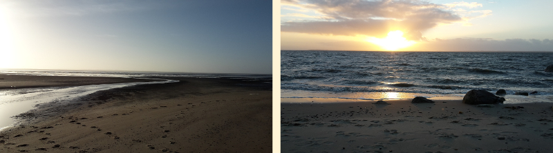Borgsumer Strand bei Ebbe und Flut